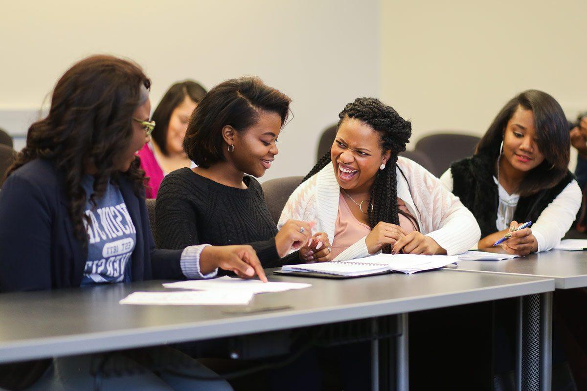 Women in lecture